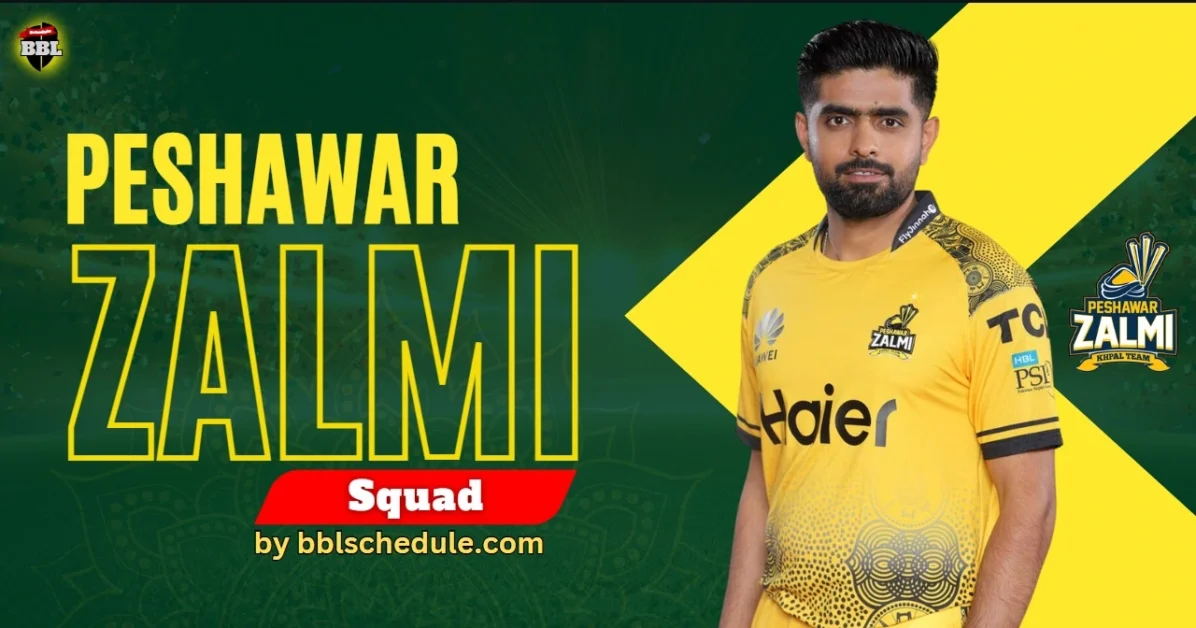 Peshawar Zalmi Squad PSL 10 – Complete Players List Announced 2025